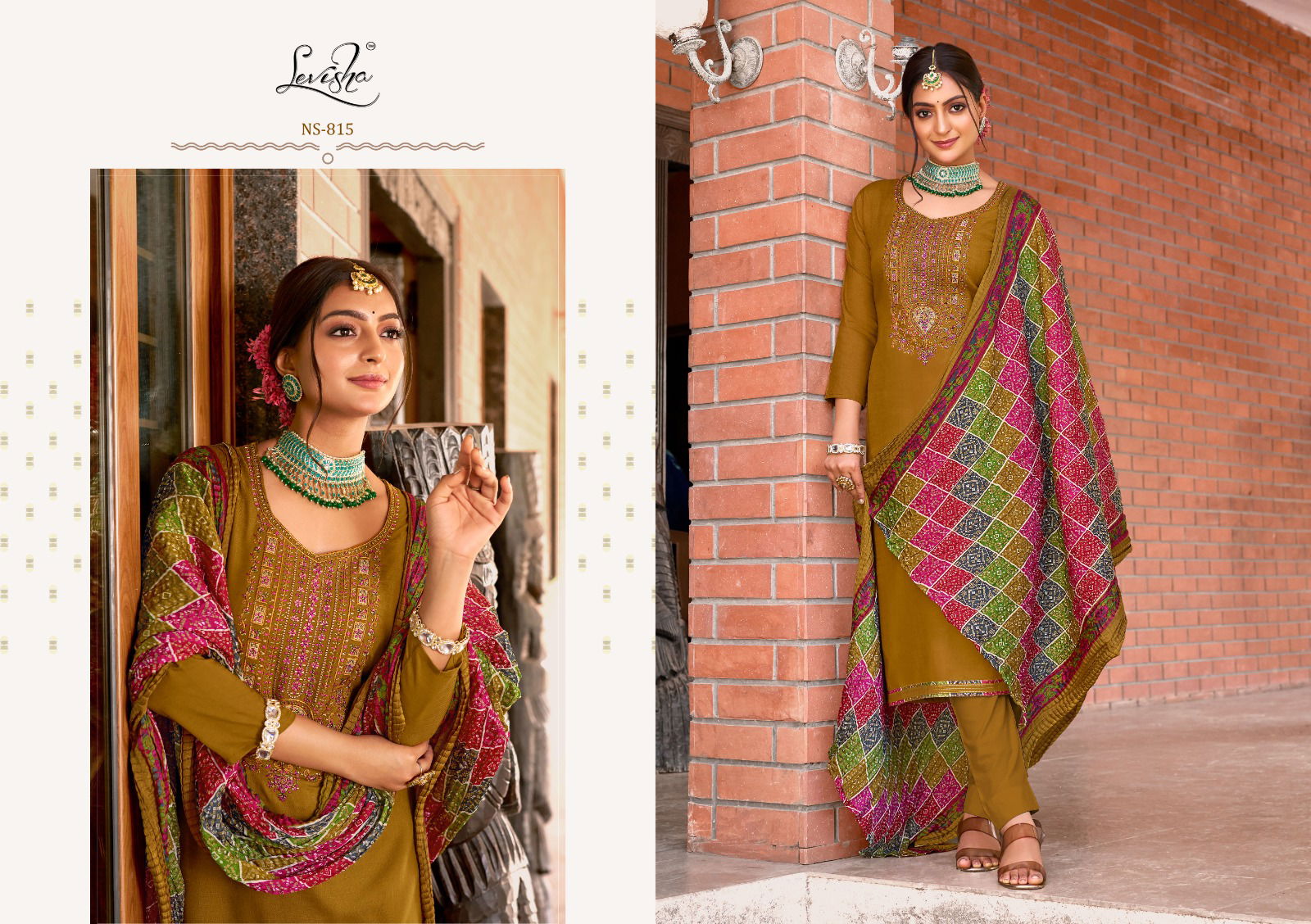 Nivisha Vol 8 By Levisha Rayon Embroidery Dress Material Wholesale Shop In Surat
